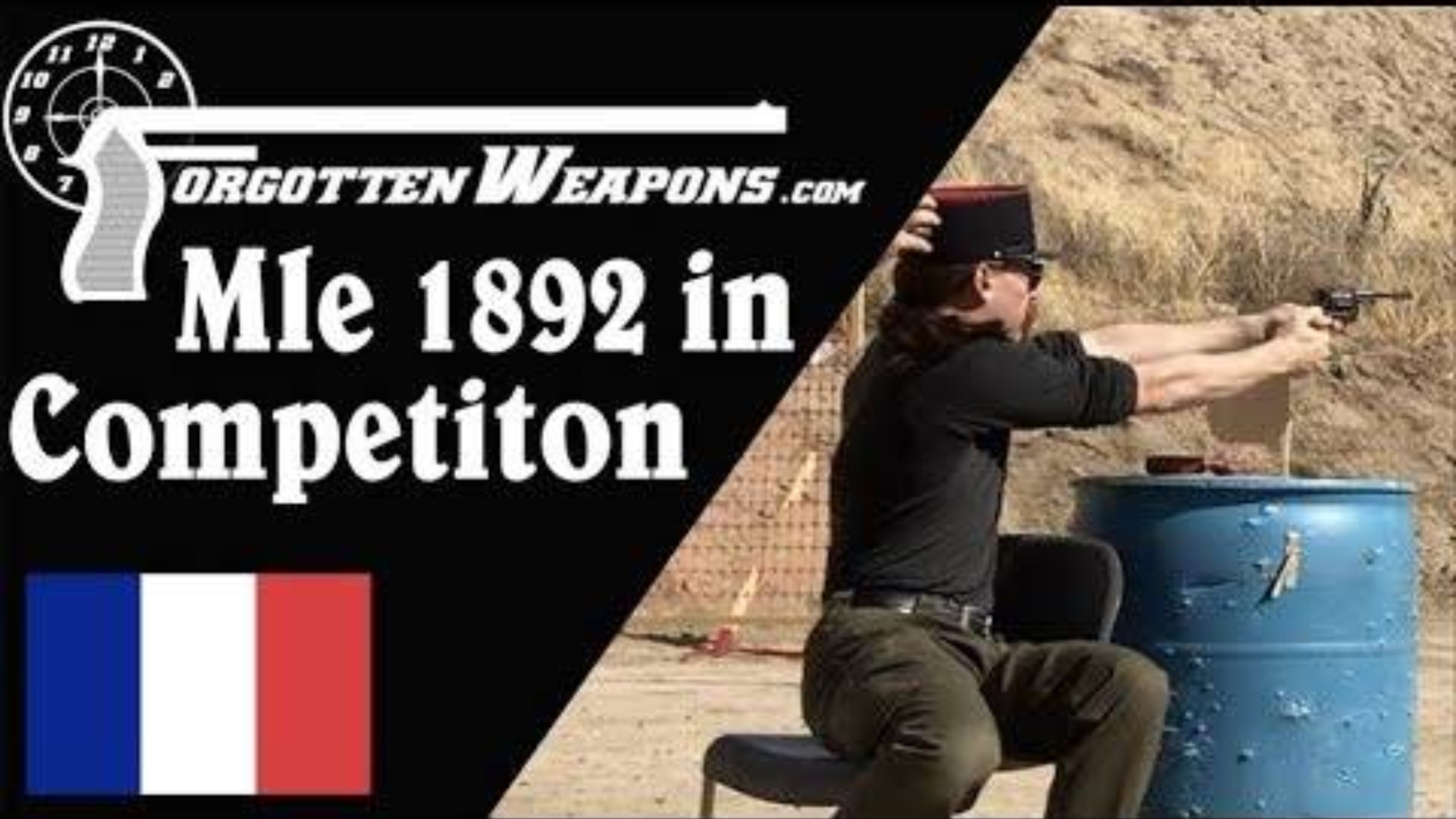 【被遗忘的武器/双语】法国M1892转轮手枪实战测试--后备用枪挑战赛
